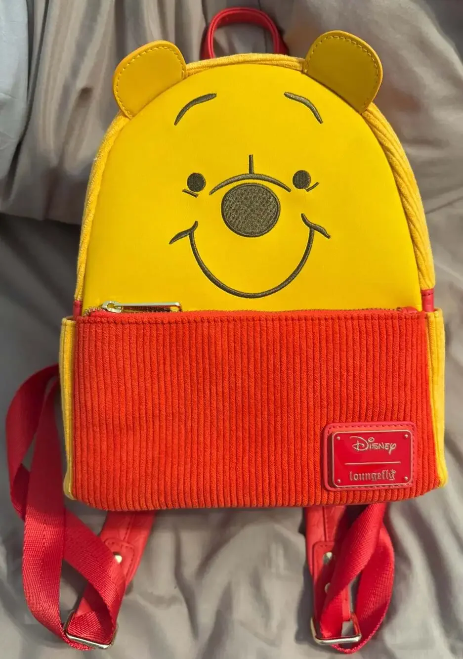 Loungefly Disney Winnie the Pooh Figural Corduroy Mini Backpack